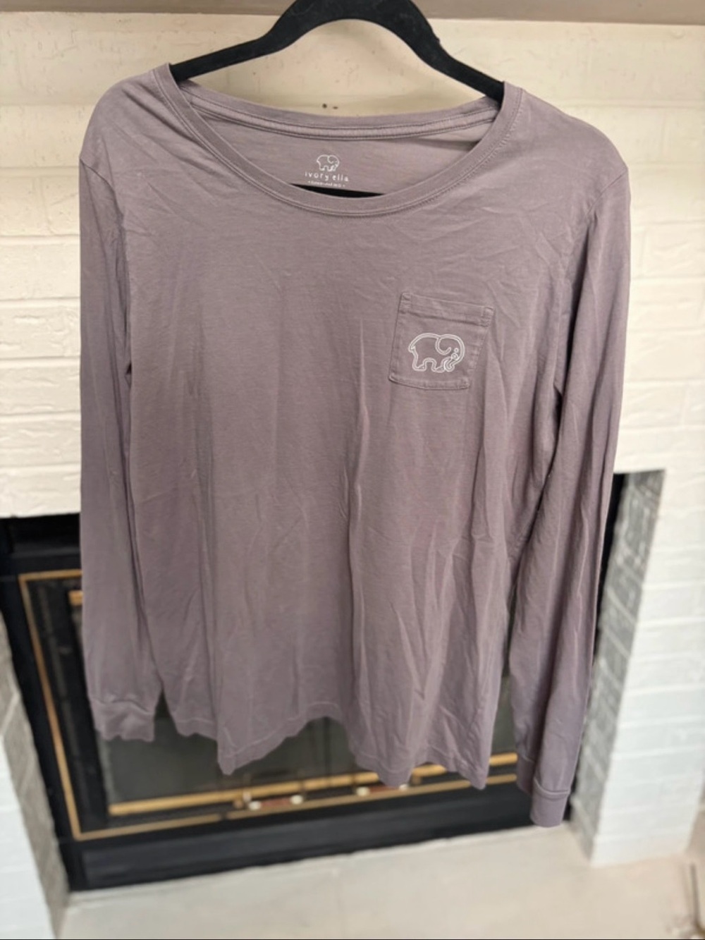 ivory ella Long-Sleeve Tee — Mauve